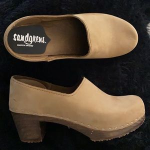 Sandgren clogs, made in Sweden. Size 8 US, 39 EU.
